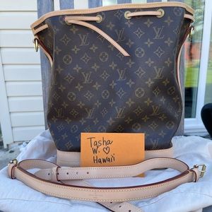 Noe GM monogram with complete vachetta replacement
